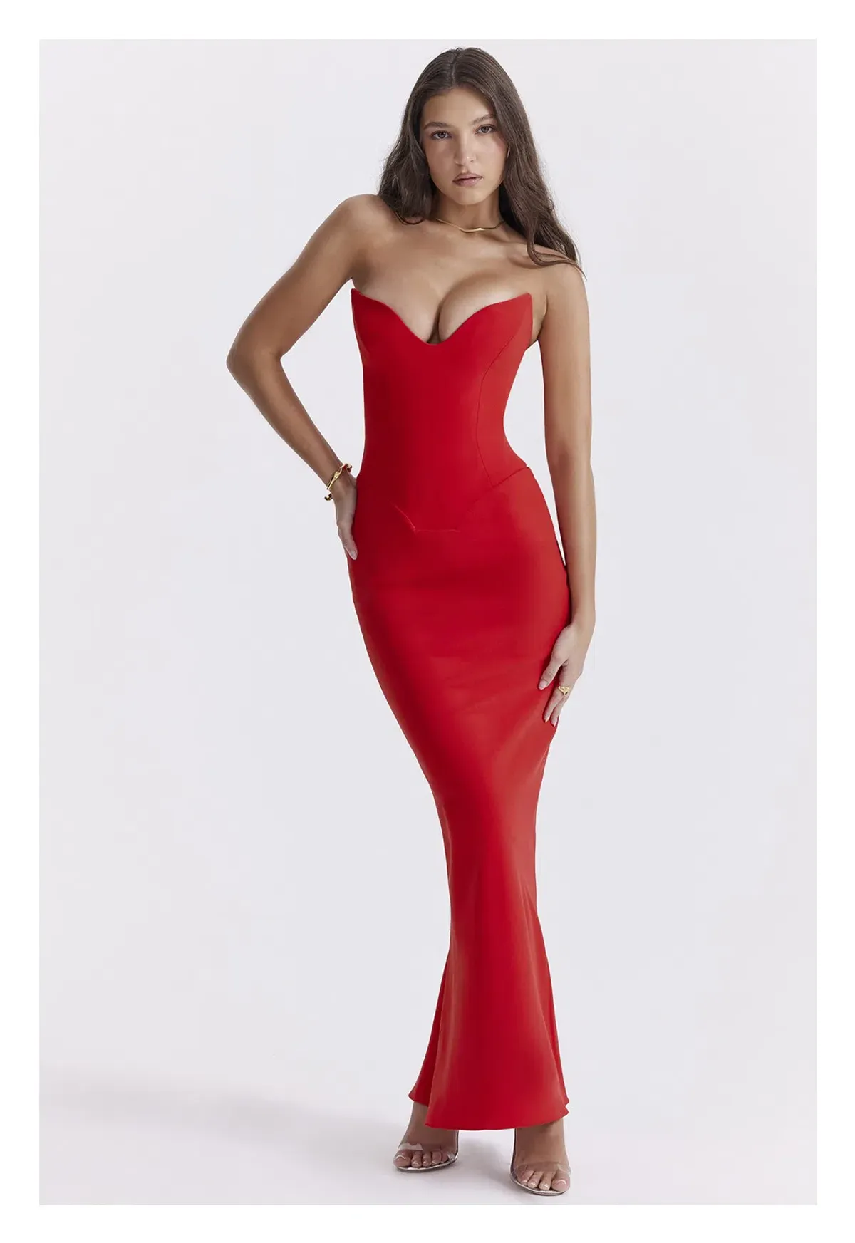 House of CB Tamara Cherry Dress Red Size S / AU 8 - Image 1