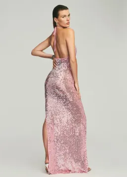 Retrofete Isabel Sequin Crochet Dress Pink Size XS/S / AU 6 for rent on The Volte - image 2