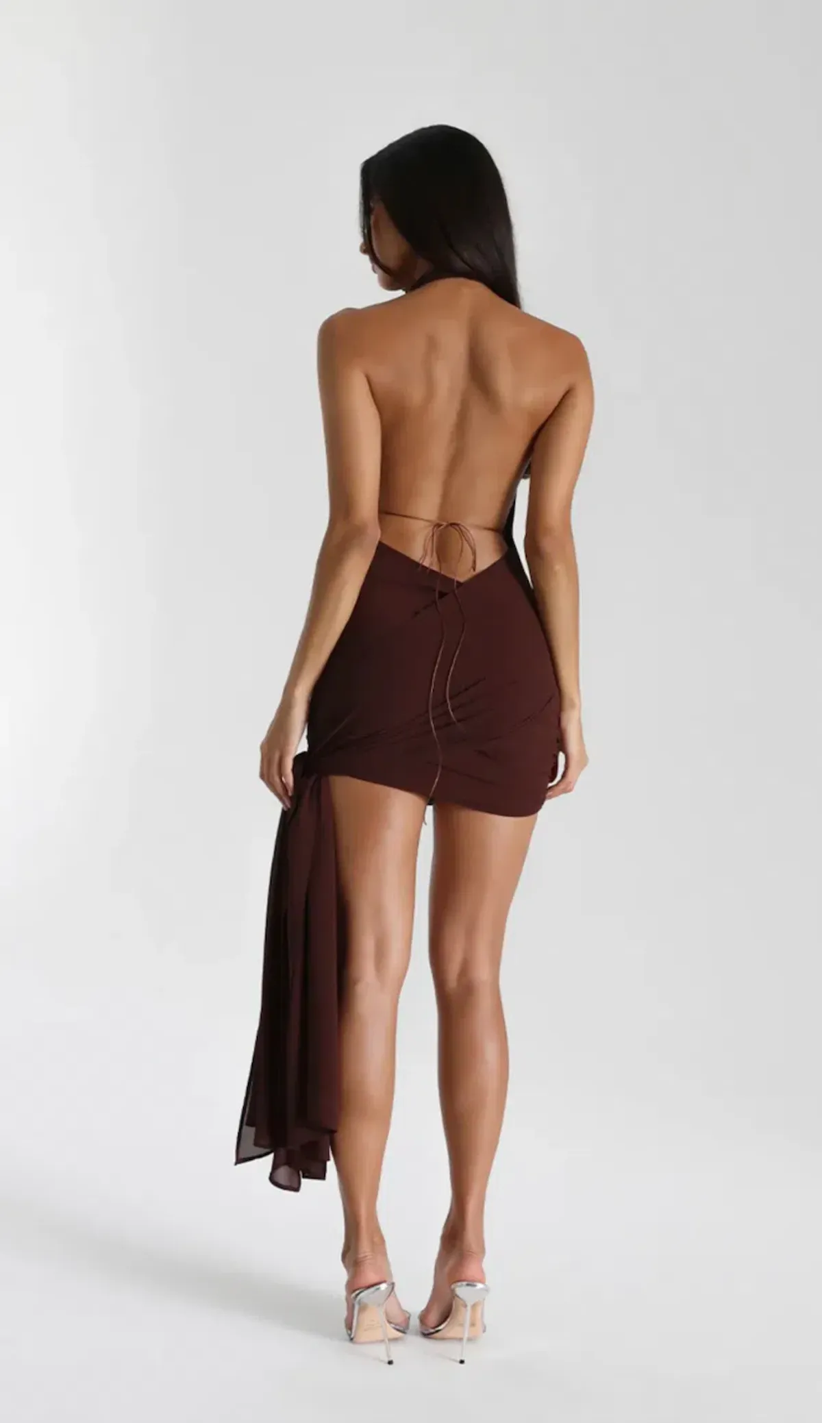 Natalie Rolt Anastasia Dress Espresso Size 1 / AU 8 - Image 4