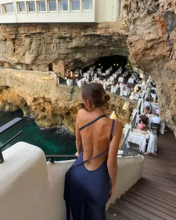 Acrina Ori Monique Dress // Navy // Size 8  for rent on The Volte - image 1