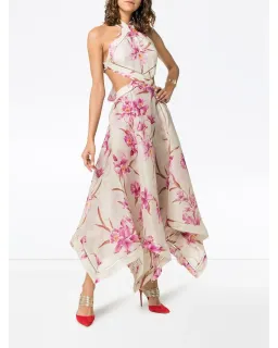 Zimmerman Corsage Halter Dress Floral Size 6 for rent on The Volte - image 1