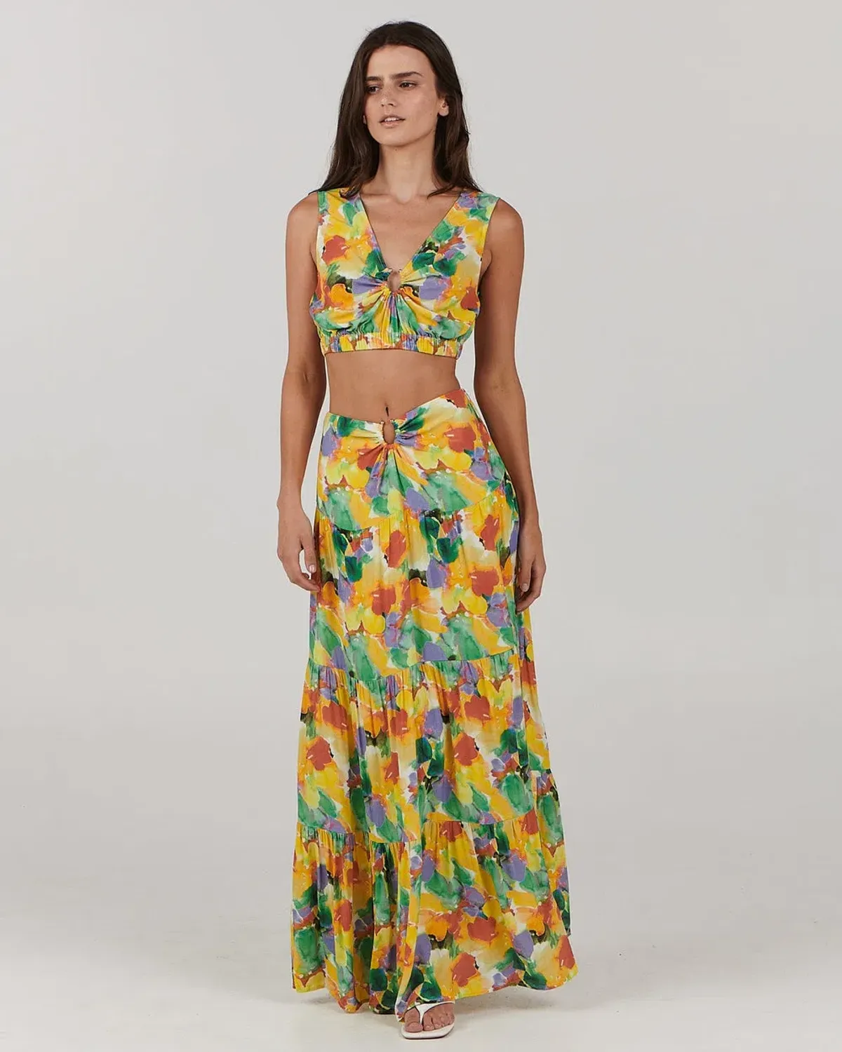 Charlie Holiday Cheyenne Top Size 8 and Skirt Size 6 Multi Set  - Image 1