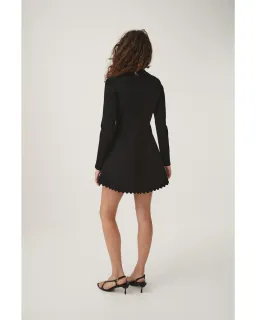 Aje Harmony Knit Mini Dress Black Size AU 12 for rent on The Volte - image 4