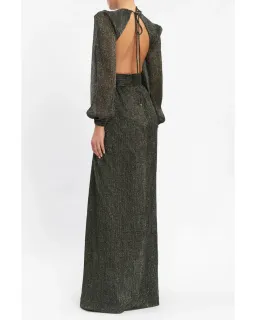 Rebecca Vallance Giverny Long Sleeve Gown in Green Size AU 12 for rent on The Volte - image 3