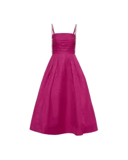 Rebecca Vallance Cynthia Midi Dress Fuchsia Size AU 10 for rent on The Volte - image 5
