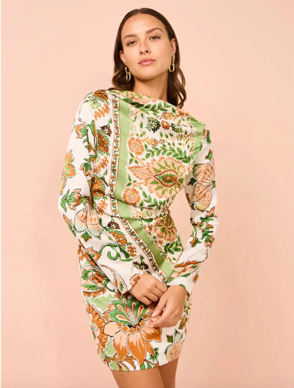 One Fell Swoop Avignon Mini Dress Romani Print Size 8 - Image 1