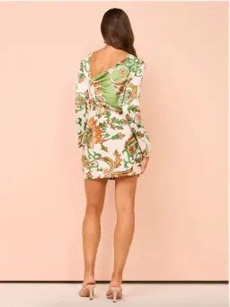 One Fell Swoop Avignon Mini Dress Romani Print Size 8 for rent on The Volte - image 2