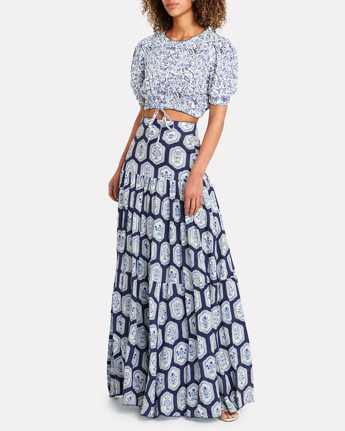 Agua by Agua Bendita Anis Maxi Skirt Print Size 8 - Image 1