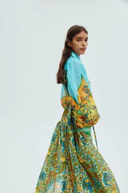 Alemais Sofie Midi Shirtdress Multi Size 14 for rent on The Volte - image 6