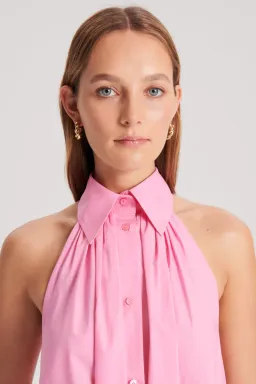 Scanlan Theodore The Parachute Sleeveless Shirt Dress Pink Size  12 for rent on The Volte - image 4