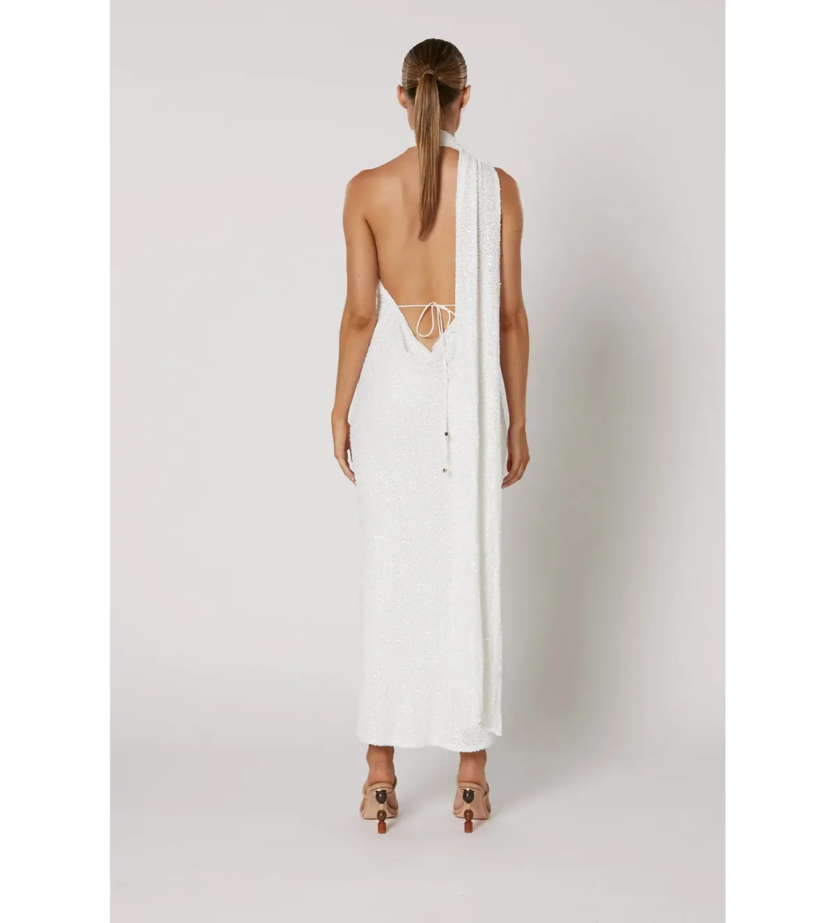 Winona Talei Scarf Dress White Size 14 - Image 3