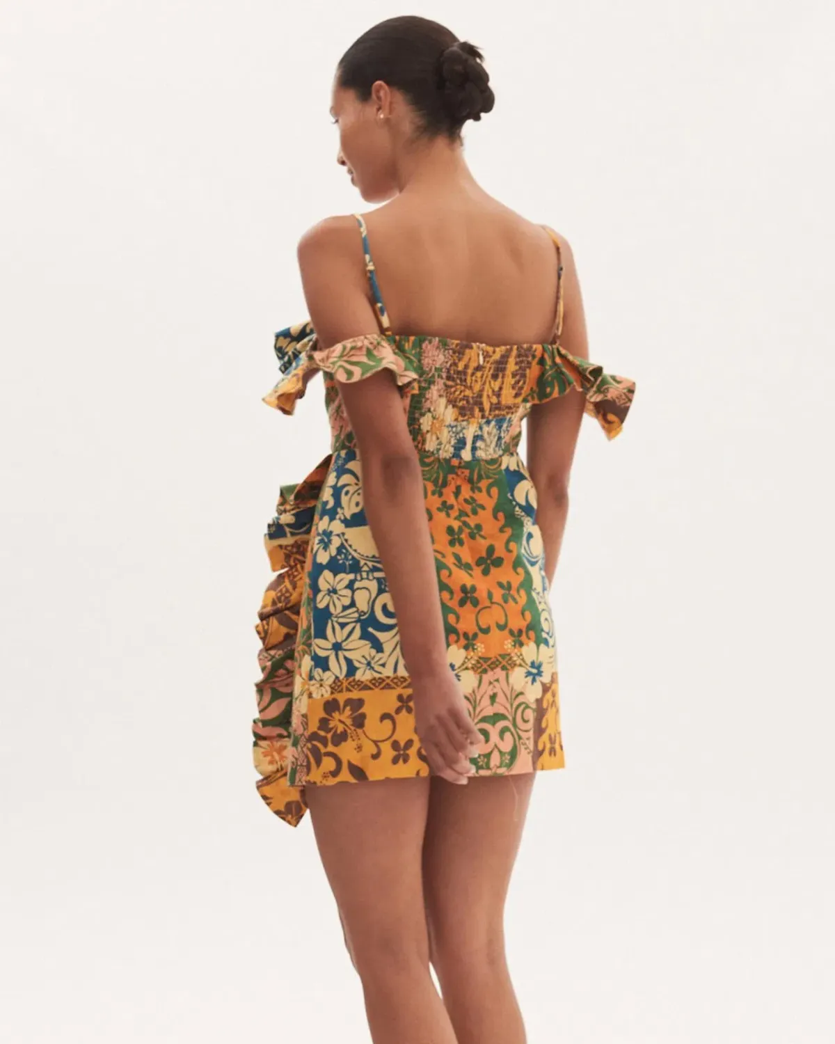 Alemais Archie Flounce Mini Dress Print Size 10 - Image 3