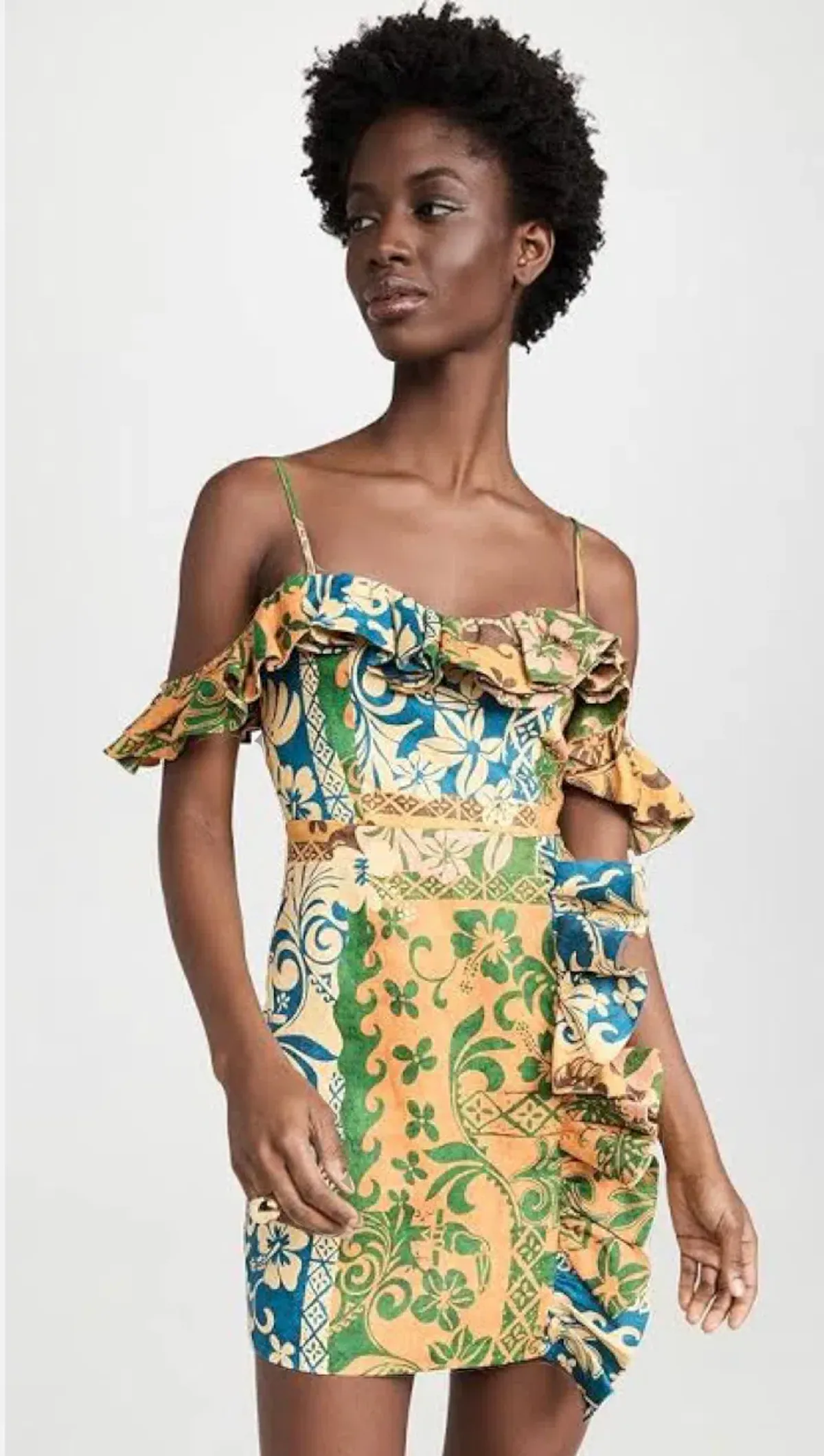 Alemais Archie Flounce Mini Dress Print Size 10 - Image 5