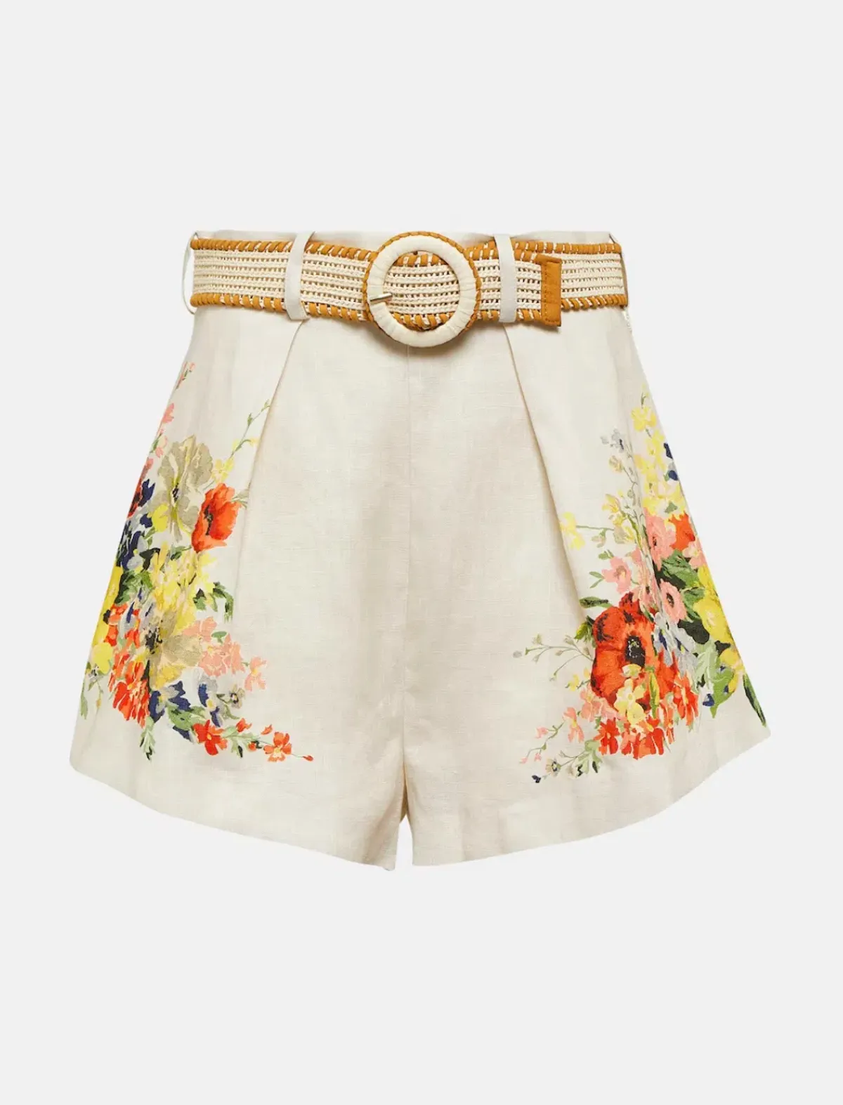 Zimmermann Alight Tuck Short Ivory Floral Size 0 / AU 8 - Image 4