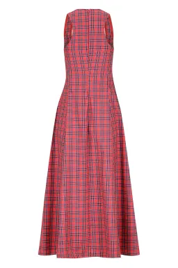 Katharina Lou The Annabel Maxi Dress in Red Tartan Size XL / AU 14 for rent on The Volte - image 10