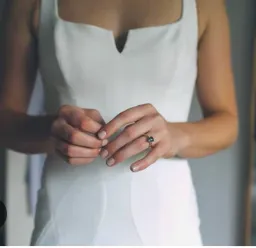 Rachel Gilbert Anneke Dress Ivory Size 8 for rent on The Volte - image 2