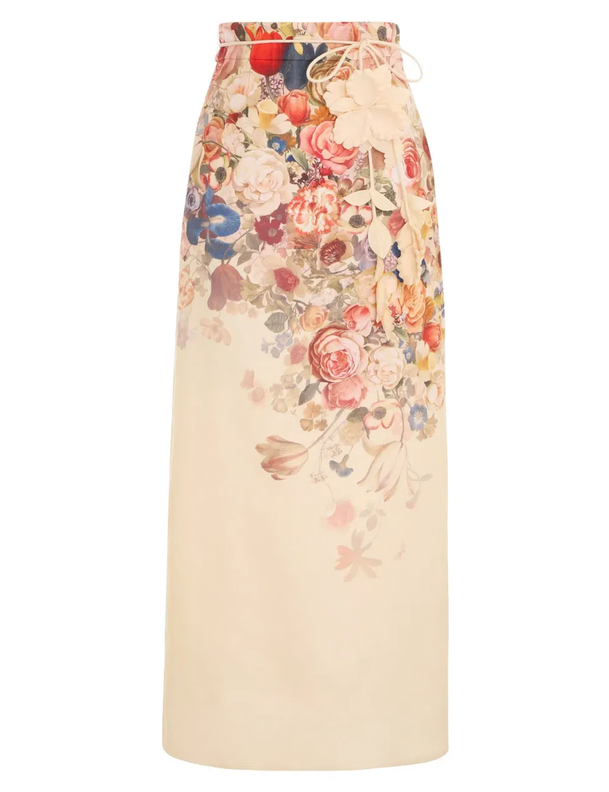 Zimmermann Luminosity Liftoff Flower Top & Midi Skirt Set Morisot Cream Print Size 1 / AU 10 - Image 5
