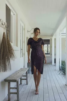 Tania Olsen Yolanda Mother of the Bride Dress Plum Size 14  for rent on The Volte - image 1