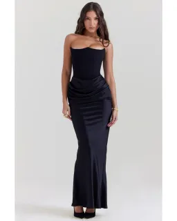 House of CB Persephone Strapless Corset Dress Black Size Small / AU 8 for rent on The Volte - image 1