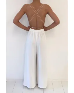 Natalie Rolt Khloe Jumpsuit White Size S / AU 8 for rent on The Volte - image 2