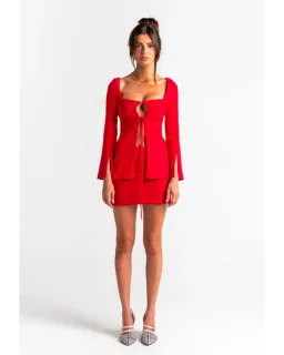 Arcina Ori Selena Set Red Size S / AU 8 for rent on The Volte - image 1