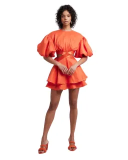 Aje Gracious Cut Out Mini Dress Saffron Size AU 8 for rent on The Volte - image 1