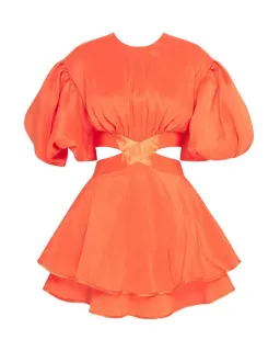 Aje Gracious Cut Out Mini Dress Saffron Size AU 8 for rent on The Volte - image 3