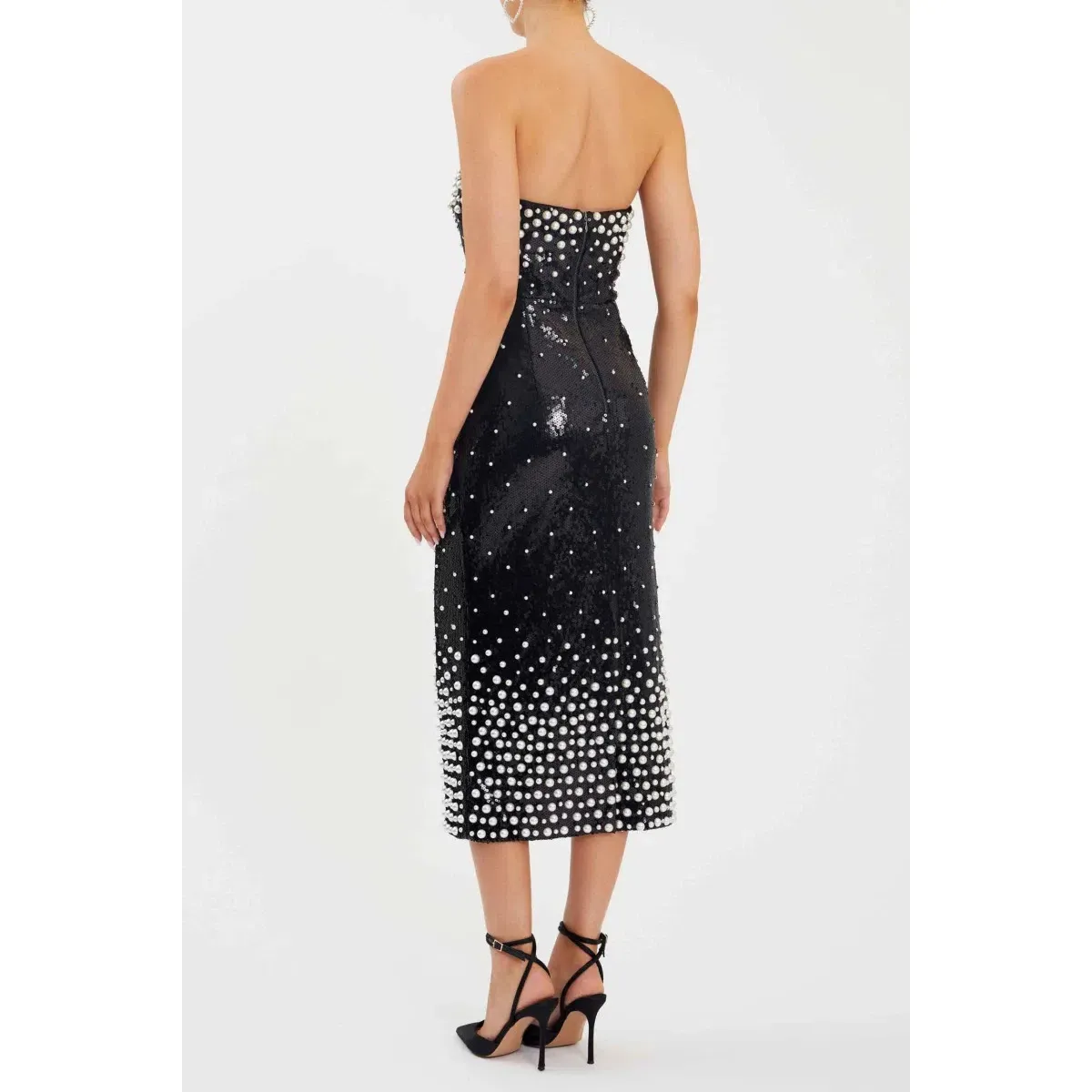 Rebecca Vallance Denise Midi Dress Black Size AU 8 - Image 2