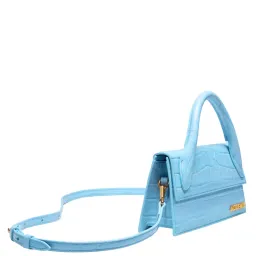 Jacquemus Le Chiquito Long Bag in Croc Blue for rent on The Volte - image 3
