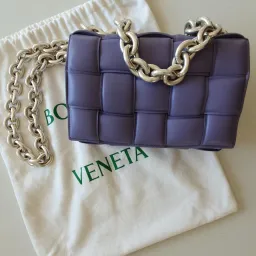 Bottega Veneta Chain Padded Cassette Bag Purple for rent on The Volte - image 2