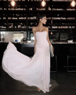 Helsa The Naomi Dress Barely Pink Size S / AU 8 for rent on The Volte - image 7