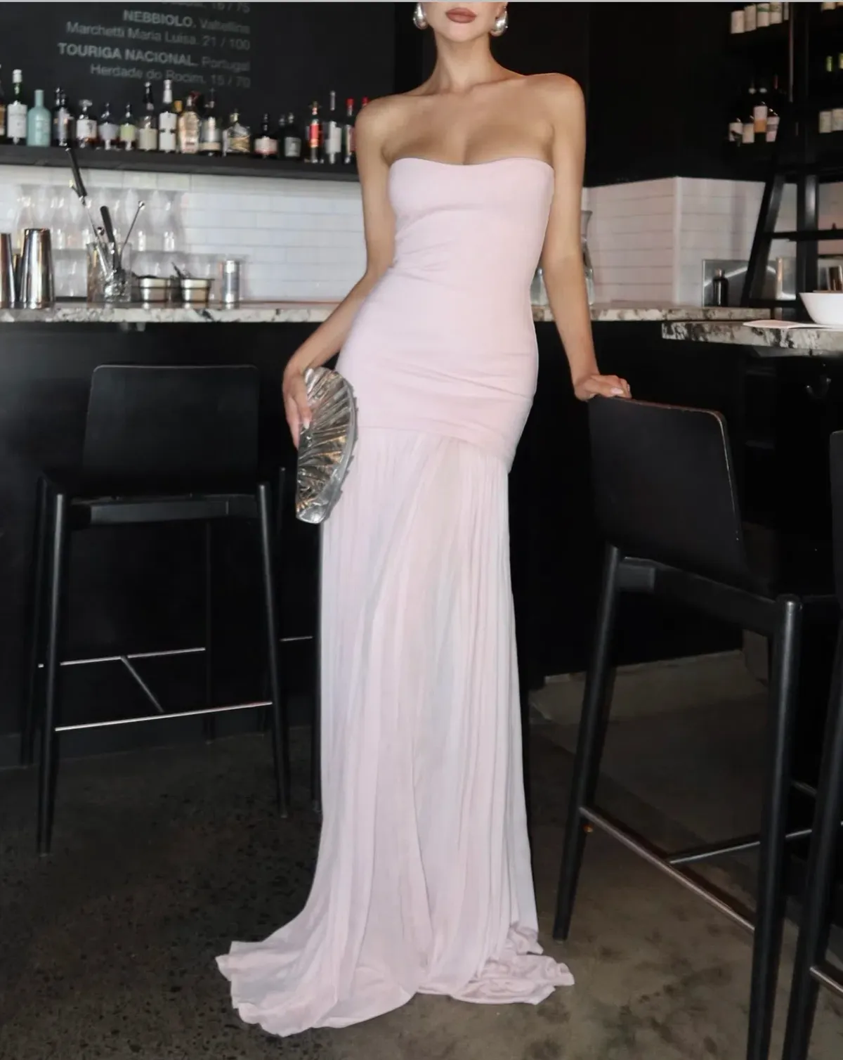 Helsa The Naomi Dress Barely Pink Size S / AU 8 - Image 8