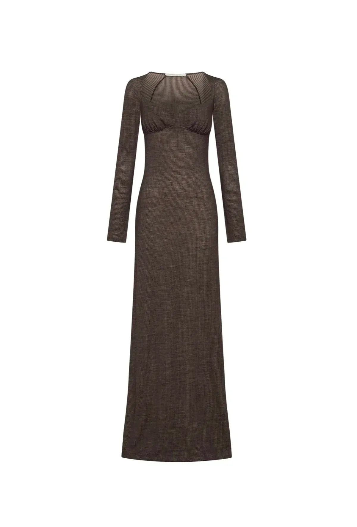 Camilla and Marc Valle Wool Maxi Dress Chocolate Brown Size 10 - Image 5