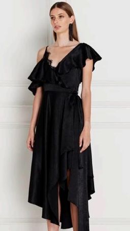 SENNA SATIN WRAP DRESS for rent on The Volte - image 1