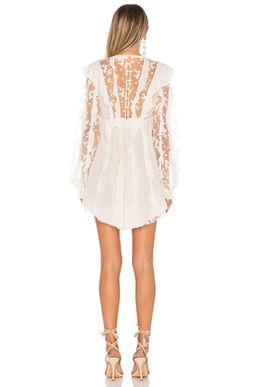 For Love & Lemons Rosebud Ruffle Mini Dress for rent on The Volte - image 2