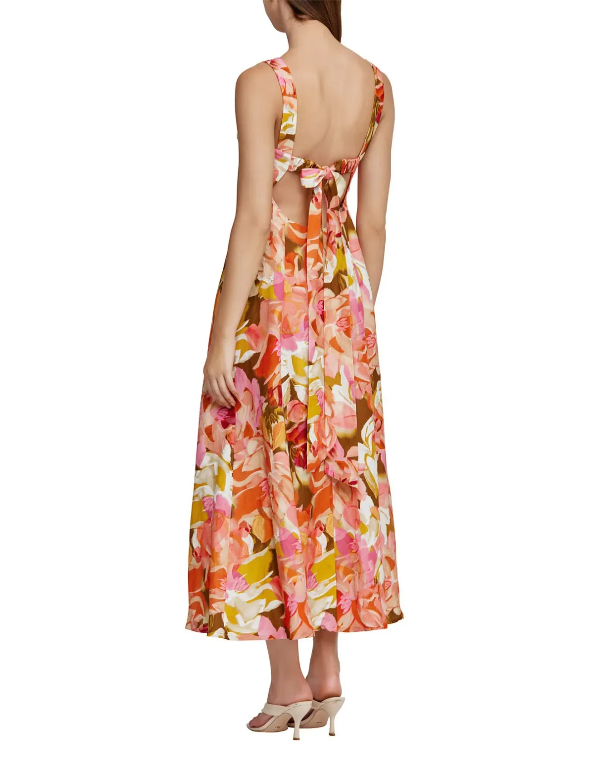 Acler Tate Midi Dress Pink Bouquet Size 16 - Image 2