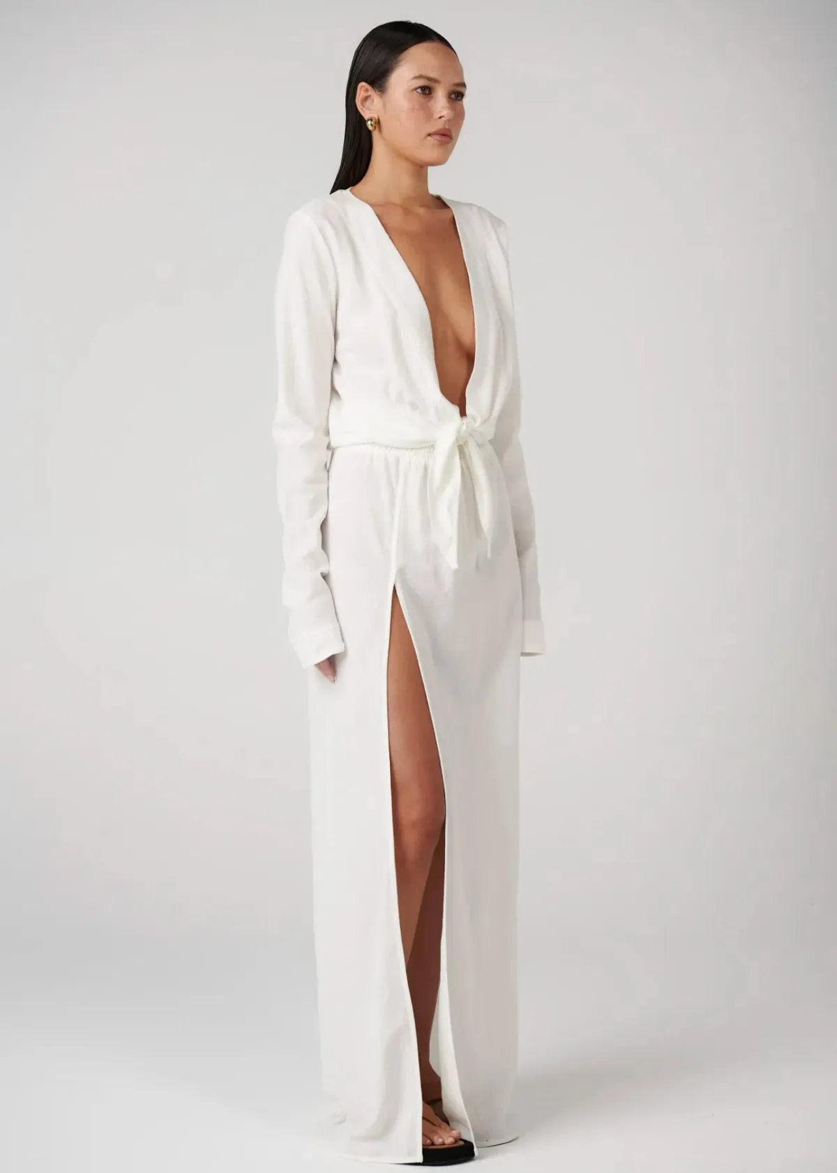 Bayse Rayna Maxi Dress in Ivory Size 10 - Image 2