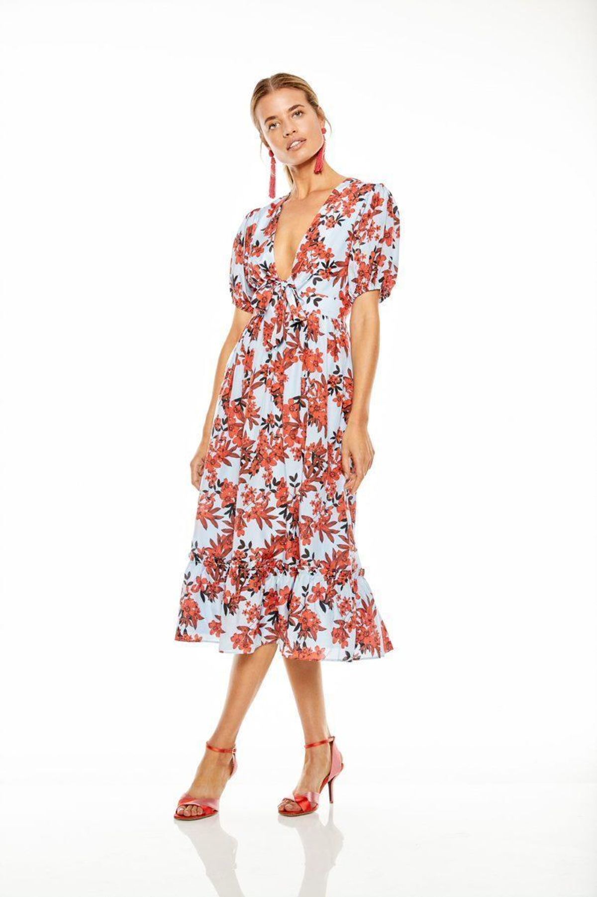 Talulah Red Sea Midi Dress 10 - Image 1