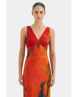 Sir the Label Lush V Neck Dress Wren Print Size 3 / AU 12  for rent on The Volte - image 2
