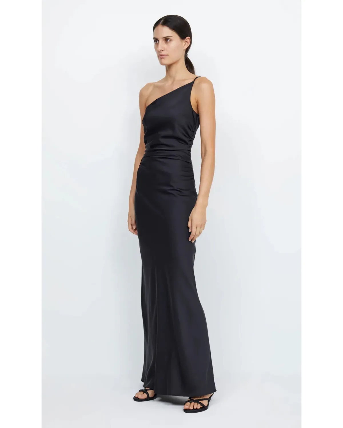 Bec & Bridge Eternity Asym Maxi Dress Black Size AU 12 - Image 2