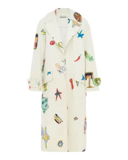 Alemais Checkers Coat Cream Print Size AU 14 for rent on The Volte - image 6