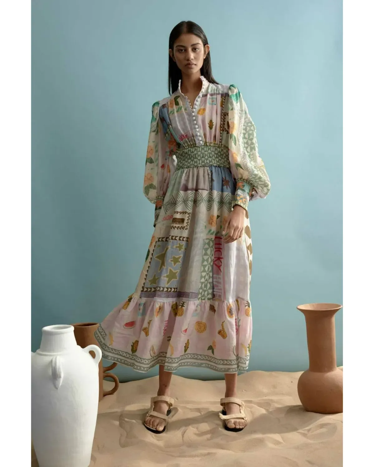 Alemais Emma Gale Shirtdress Multi Size 12/XL - Image 1