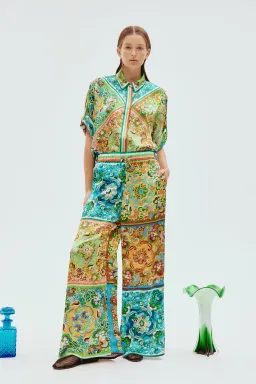 Alemais Dreamer Shirt and Pants Set Multi Size AU 16 for rent on The Volte - image 1