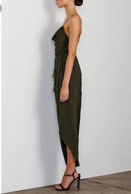 Shona Joy Leticia Lace up Cowl Khaki Size 10 for rent on The Volte - image 3