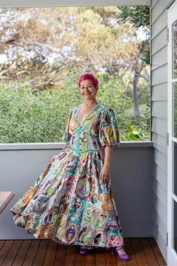 Alemais Evergreen Midi Dress Multi Size AU 16 for rent on The Volte - image 3