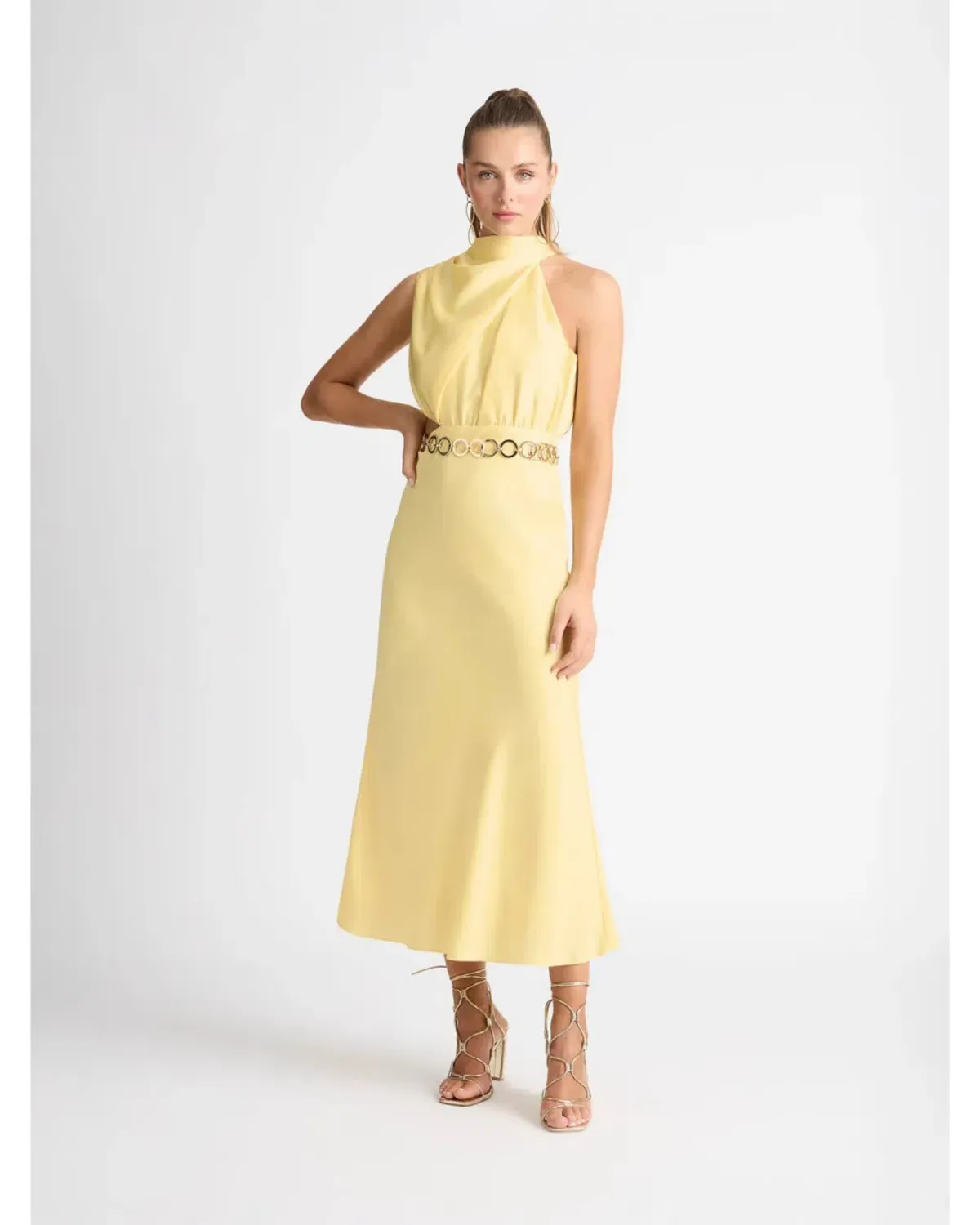 Sheike Allure Dress Butter Yellow Size AU 8 - Image 1