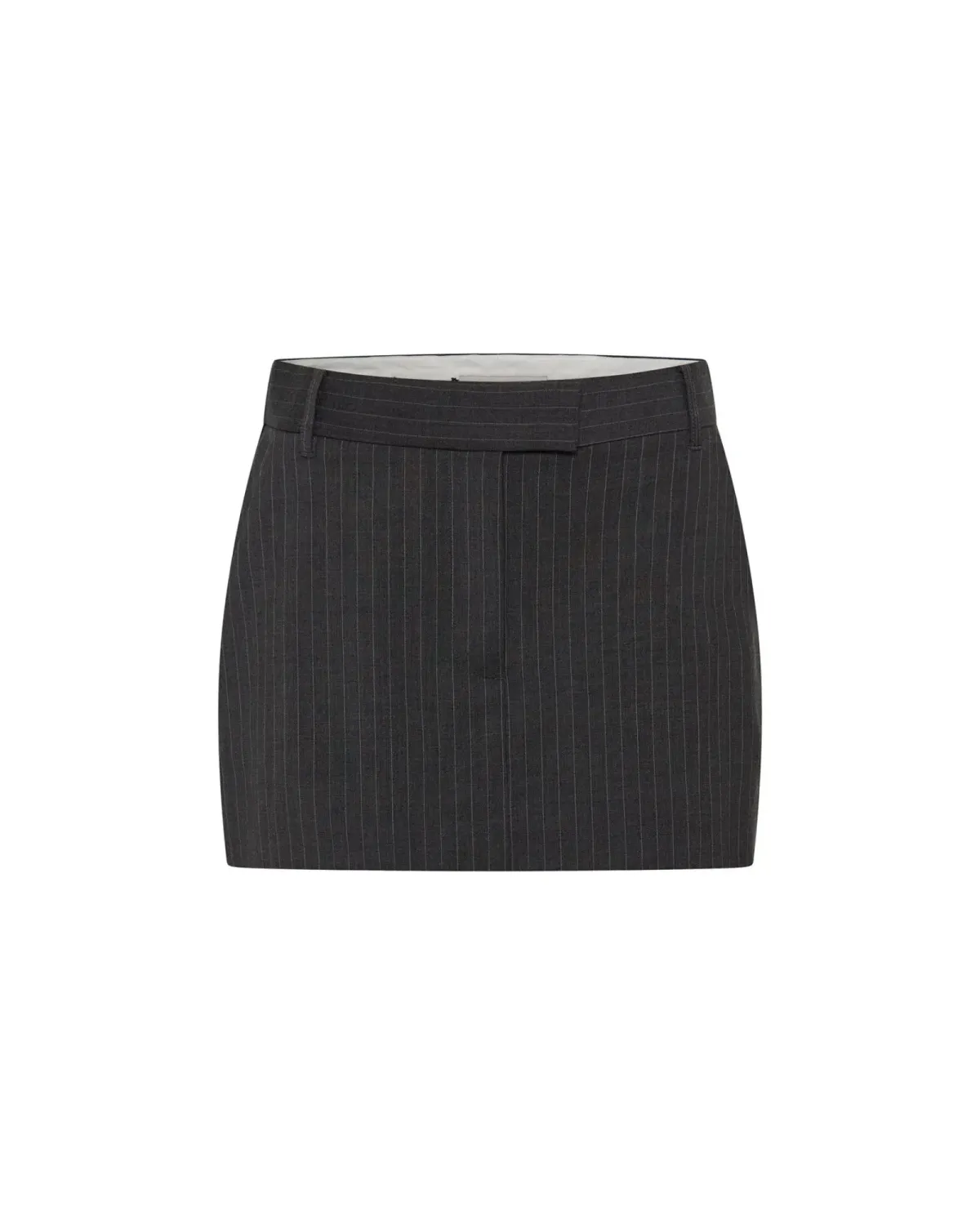 Camilla and Marc Brancusi Blazer and Mini Skirt Set in Charcoal Pinstripe Size AU 6 - Image 8