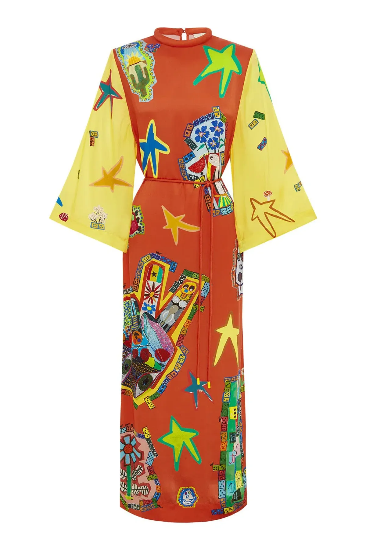 Alemais Players Midi Dress Multi Size AU 14 - Image 6