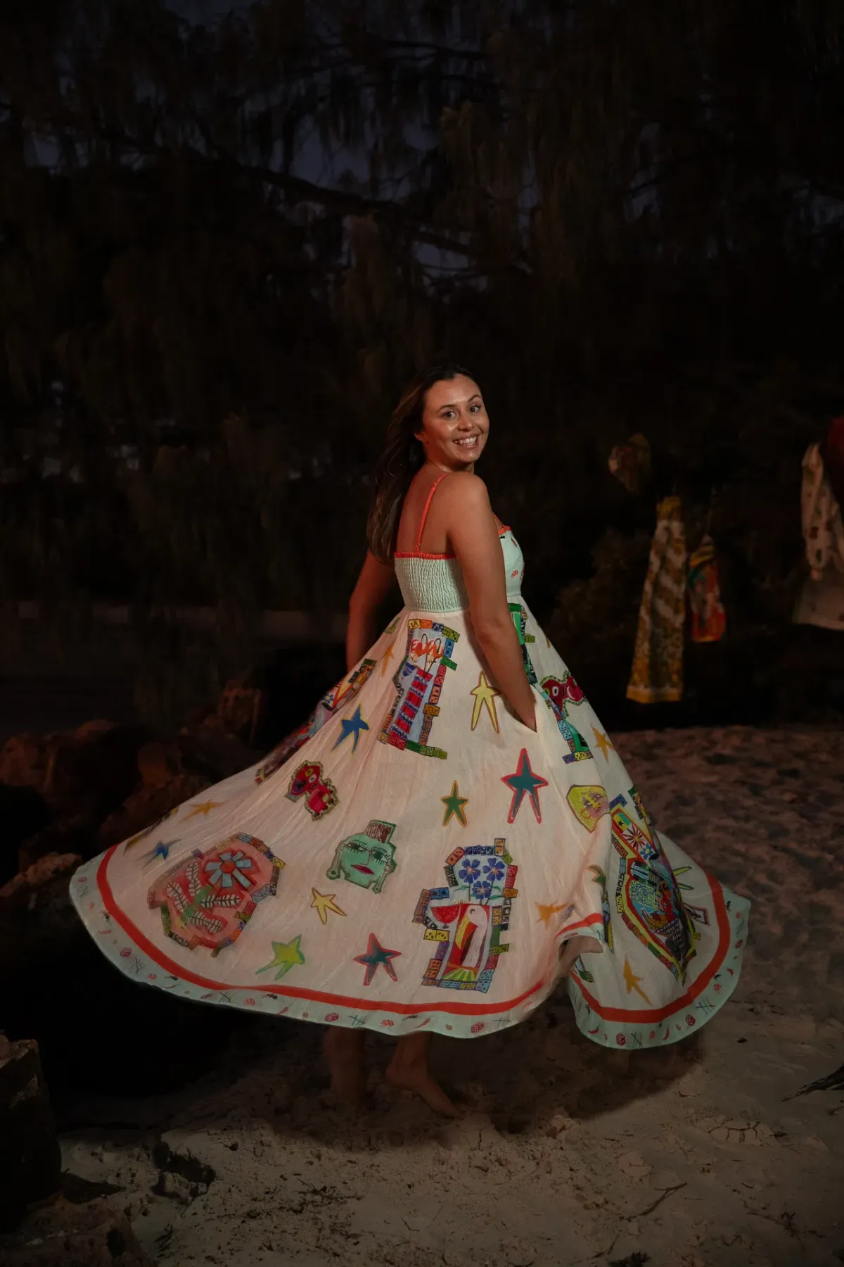 Alemais Players Midi Sundress Print Size 16 - Image 6