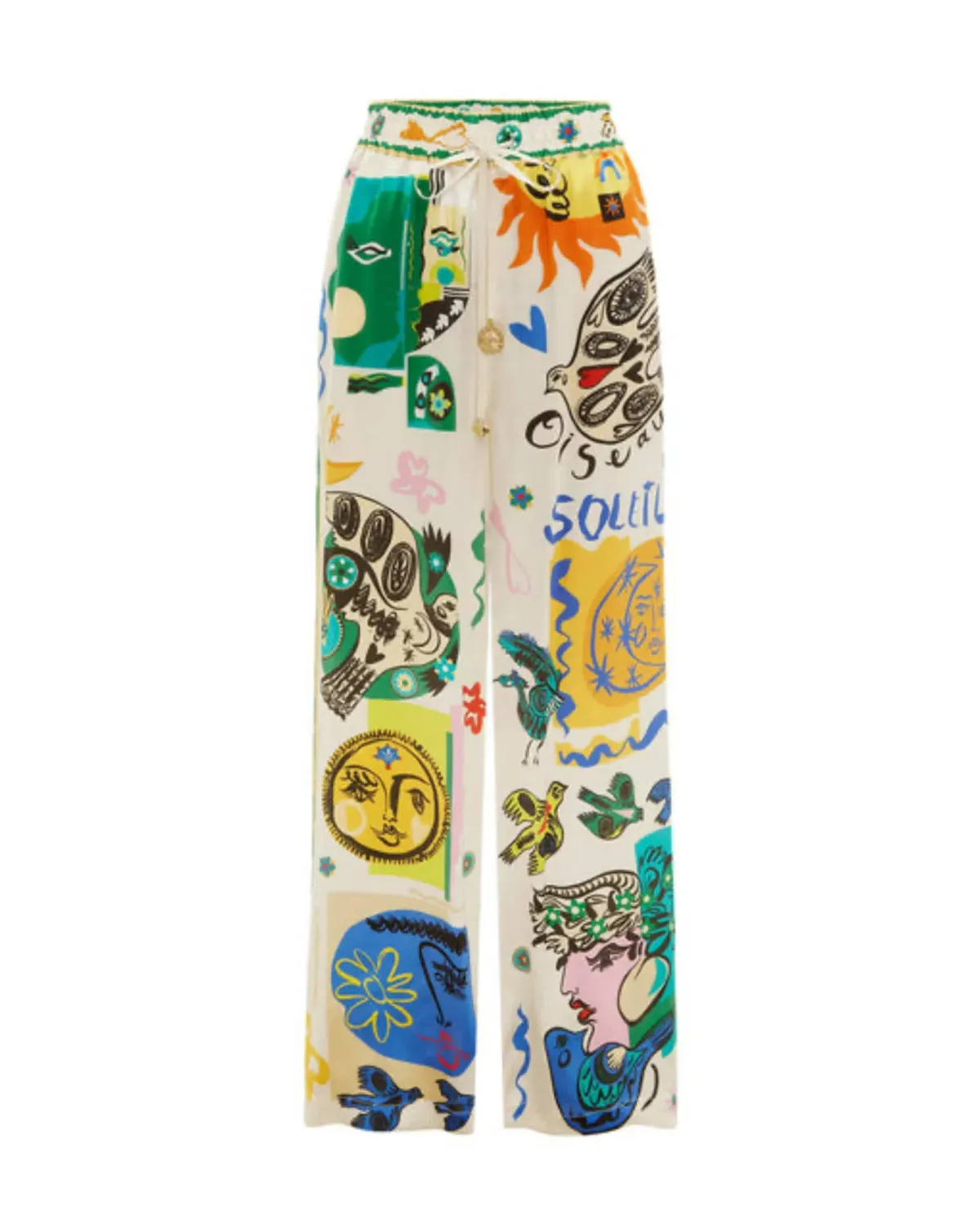 Alemais Soleil SIlk Shirt and Pant Set Print Size AU 14 - Image 5